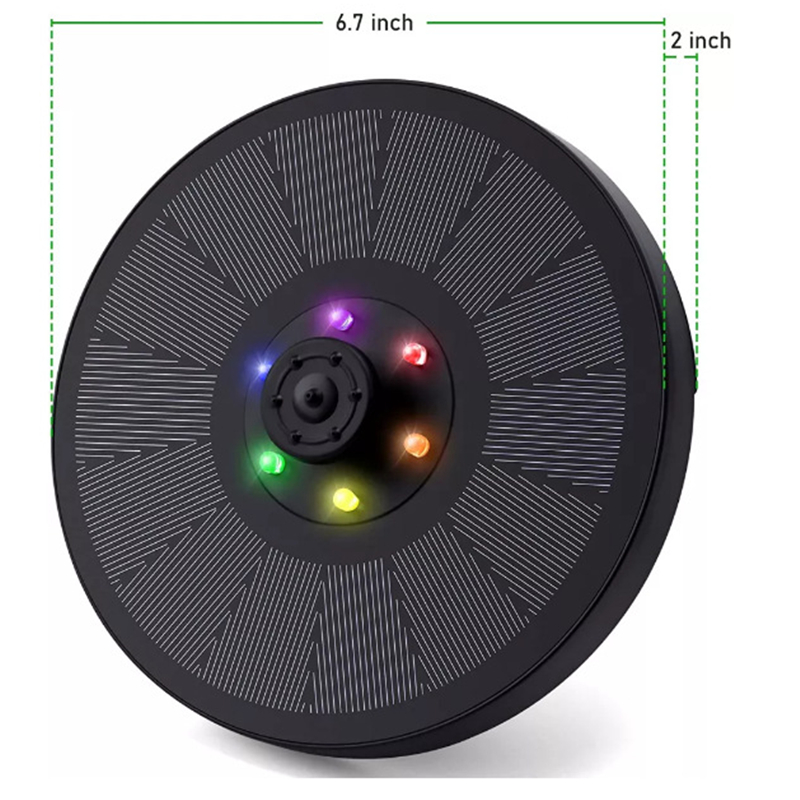 Pool Light Solar Rechargeable - 6 مصابيح LED تعمل بالطاقة الشمسية