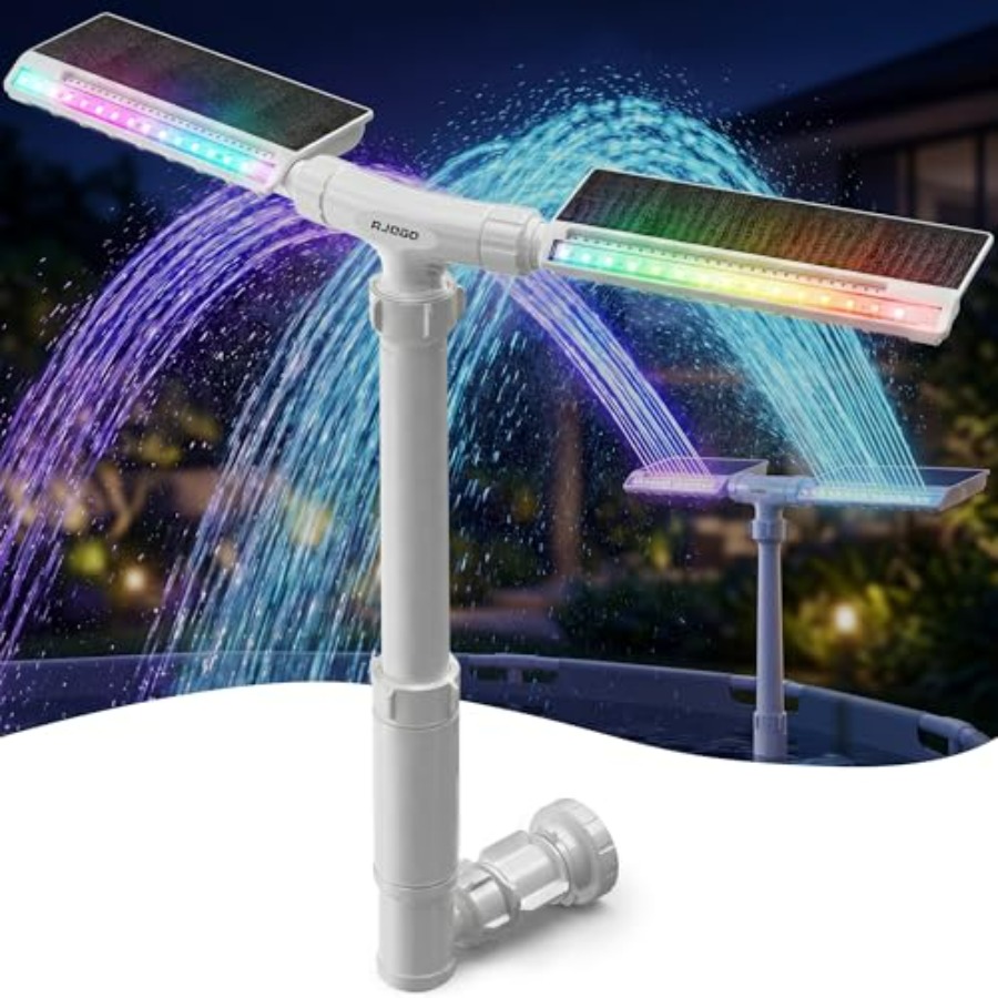 Pool Light Solar Rechargeable - نافورة حمام سباحة تعمل بالطاقة الشمسية