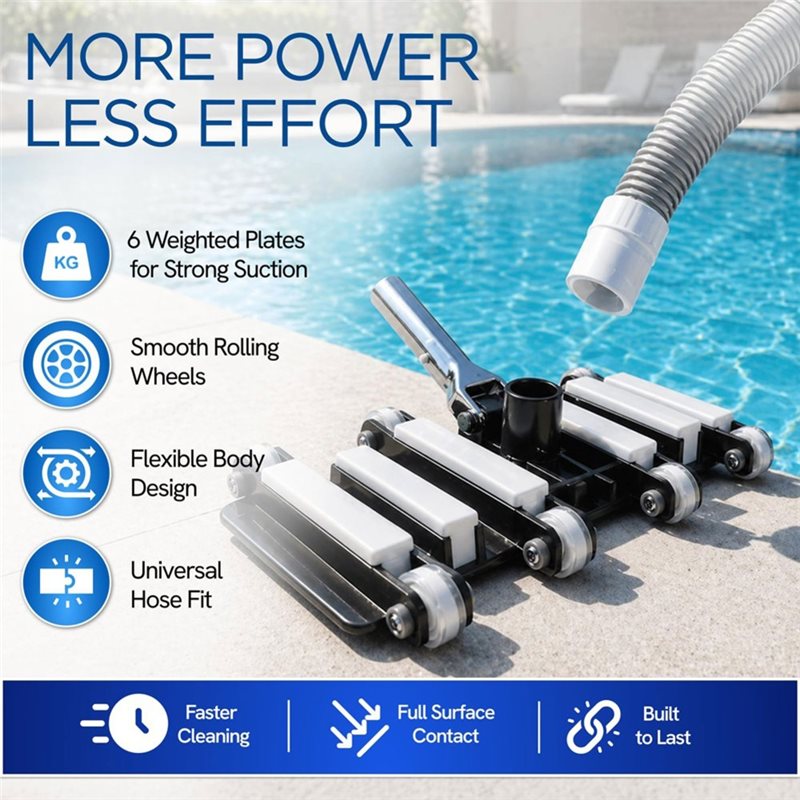 Pool Vacuum Manual - رأس مكنسة يدوية لتنظيف حمامات السباحة