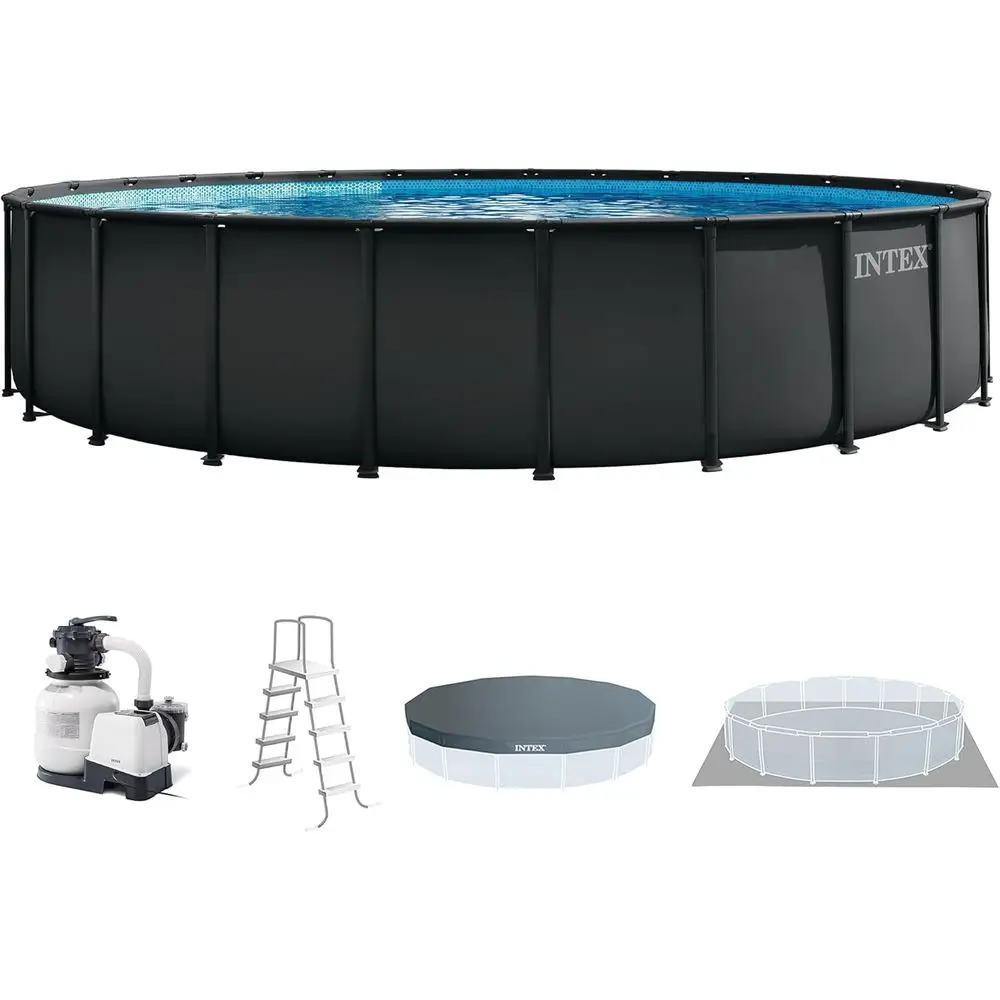 Pool Ladder Above Ground - مجموعة حمام سباحة دائري فوق الأرض