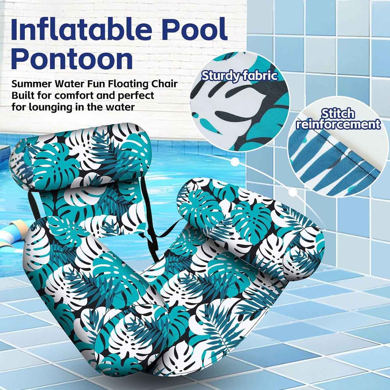 كرسي عائم قابل للنفخ للبالغين  - مراجعة Pool Lounger Inflatable وسعره