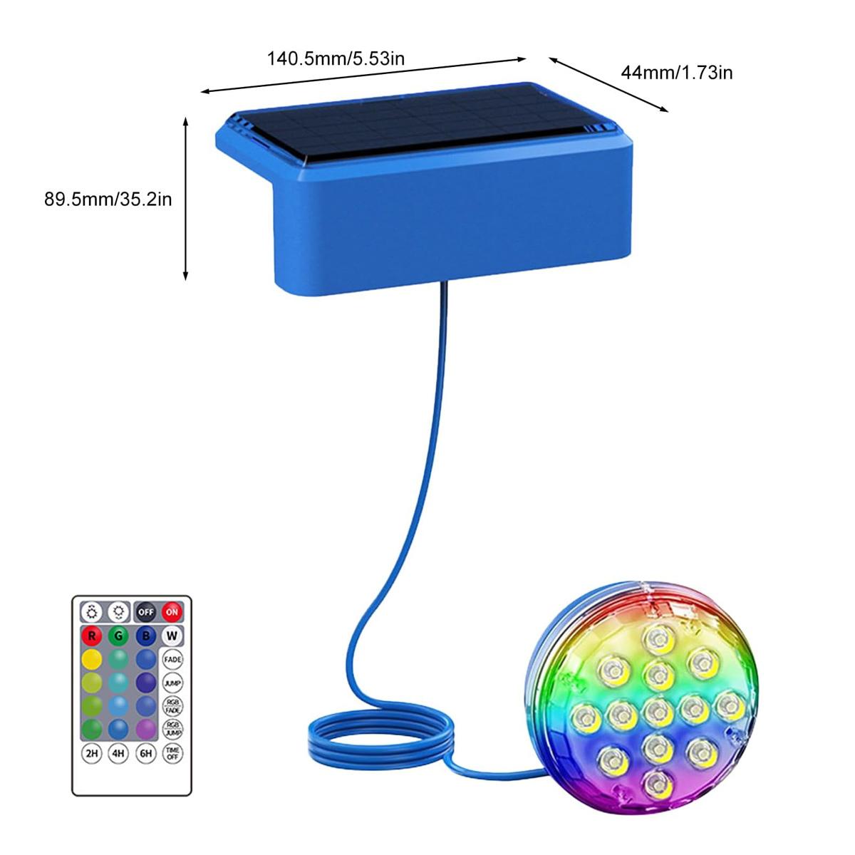 إضاءة حمام سباحة شمسية تحت الم - مراجعة Pool Light Solar Rechargeable وسعره