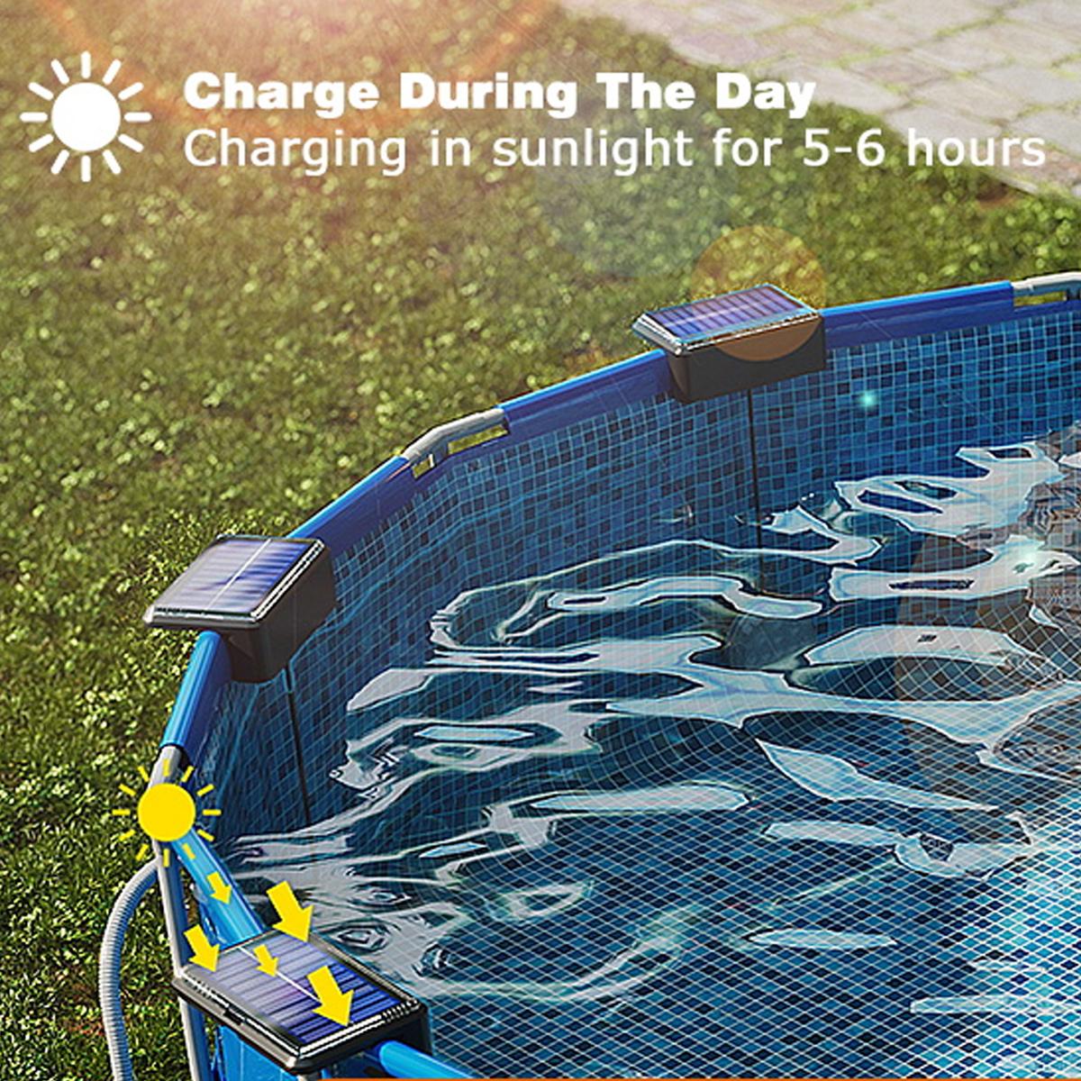 إضاءة حمام سباحة شمسية تحت الم - مراجعة Pool Light Solar Rechargeable وسعره
