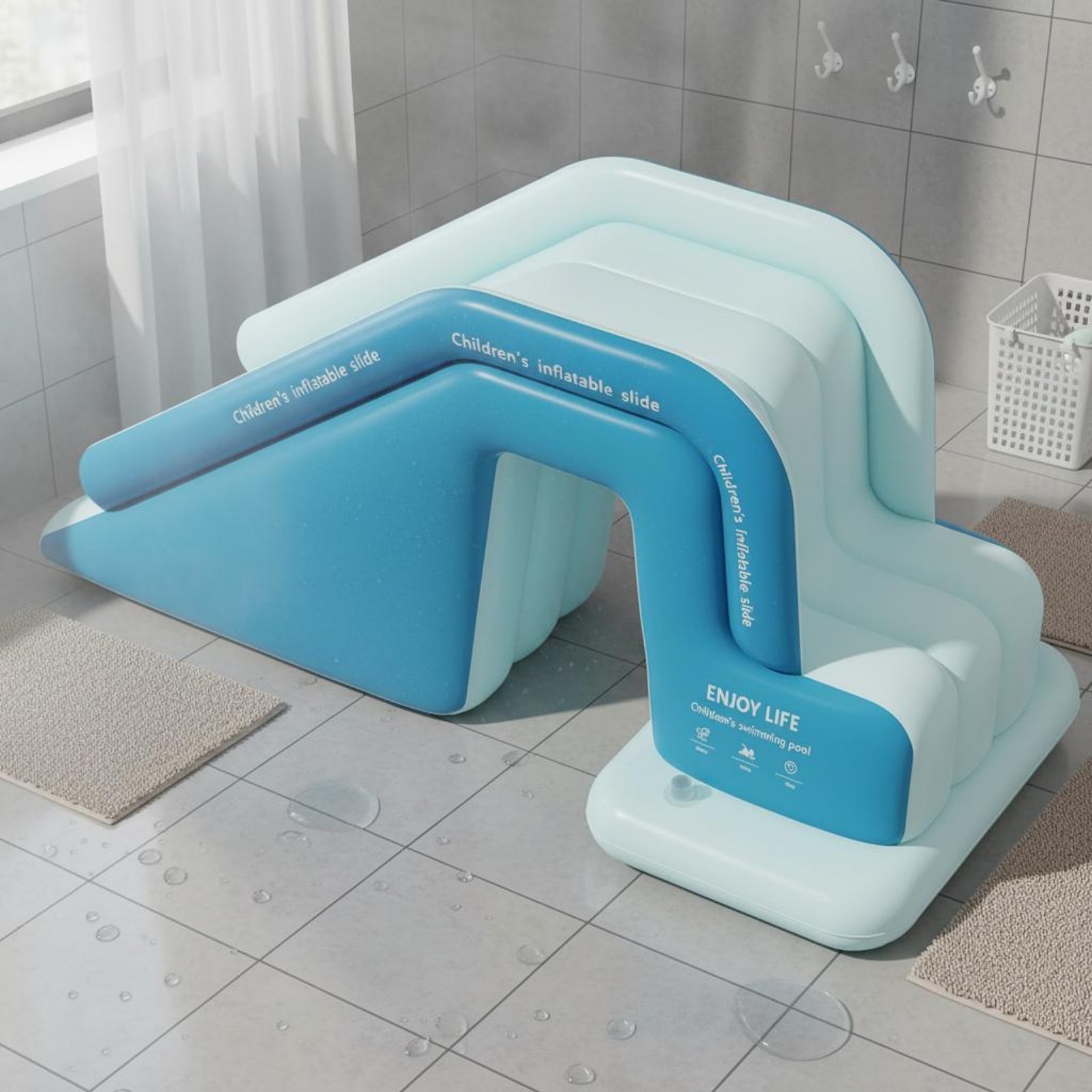 زحليقة مسبح قابلة للنفخ، حديقة - مراجعة Water Slide Inflatable وسعره