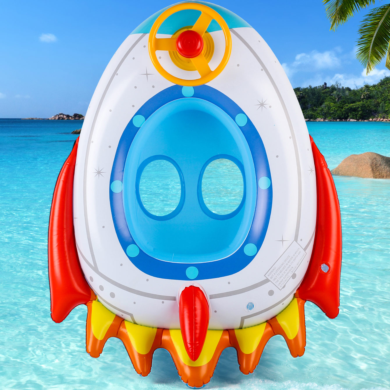 قطعة واحدة من حلقة مقعد سميكة  - مراجعة Pool Float Ring Inflatable وسعره