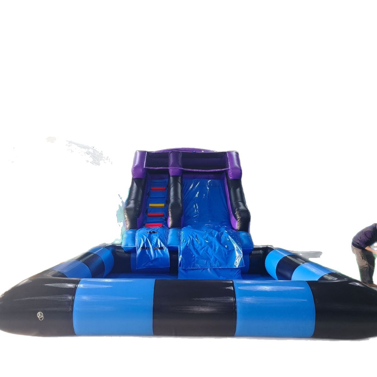 مخصص مبيعات المصنع مباشرة بولي - مراجعة Water Slide Inflatable وسعره