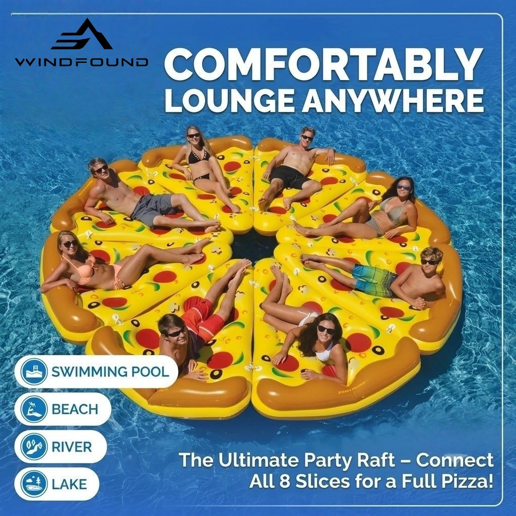 عوامة بيتزا عملاقة قابلة للنفخ - مراجعة Pool Lounger Inflatable وسعره