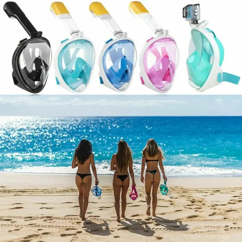 قناع غوص كامل الوجه، مقاوم للض - مراجعة Snorkel Mask Full Face وسعره
