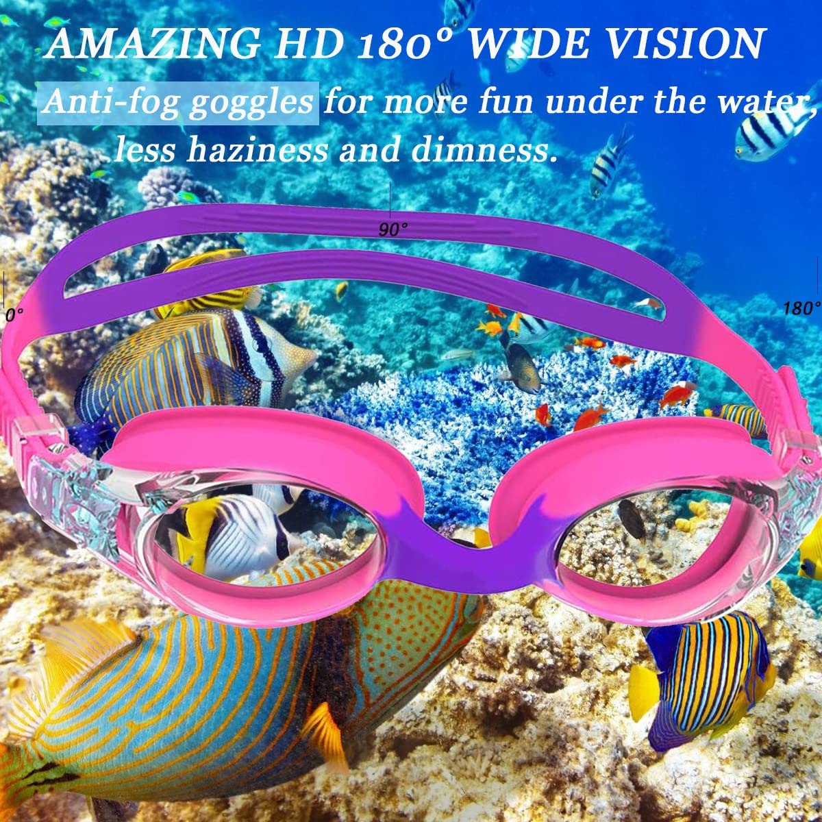 نظارات السباحة للأطفال الشباب  - مراجعة Swim Goggles Anti Fog Uv وسعره