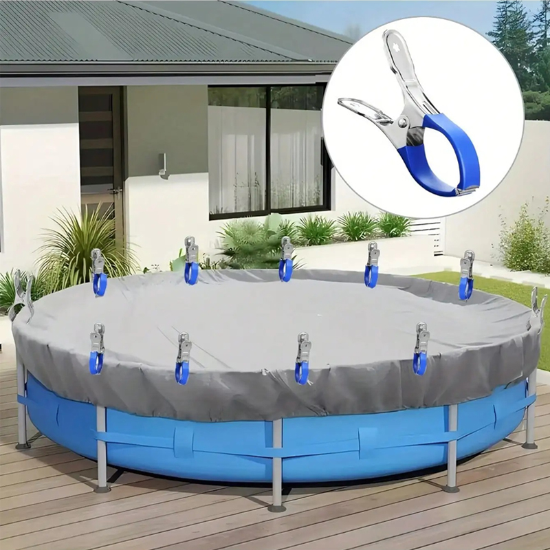 6 قطع/مجموعة مشابك غطاء حمام ا - مراجعة Pool Ladder Above Ground وسعره