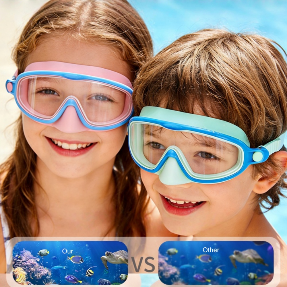 نظارات سباحة للأطفال مع غطاء ل - مراجعة Swim Goggles Anti Fog Uv وسعره