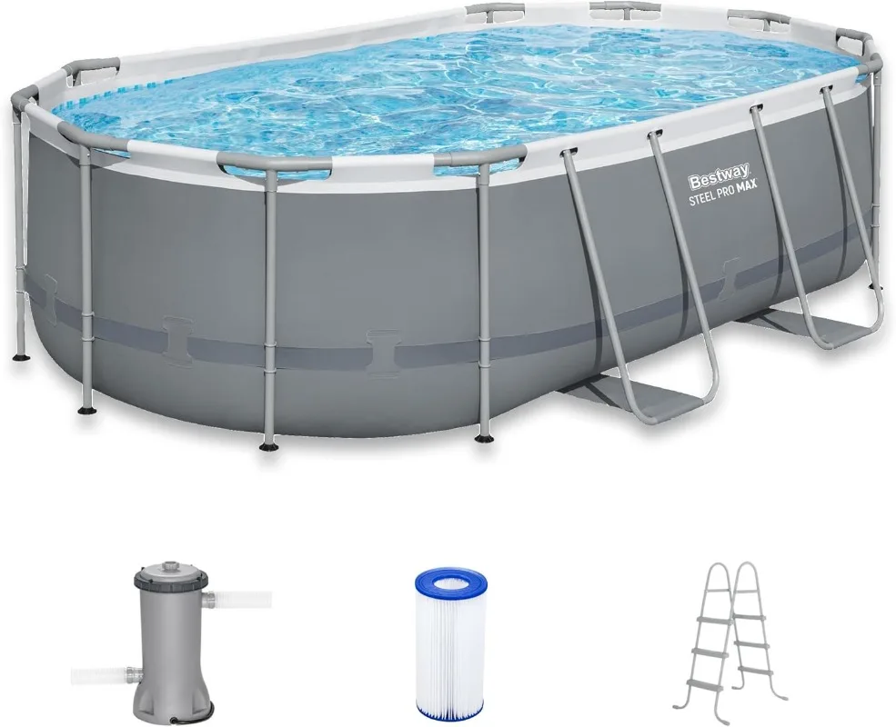مجموعة حوض سباحة بيضاوي فوق ال - مراجعة Pool Ladder Above Ground وسعره