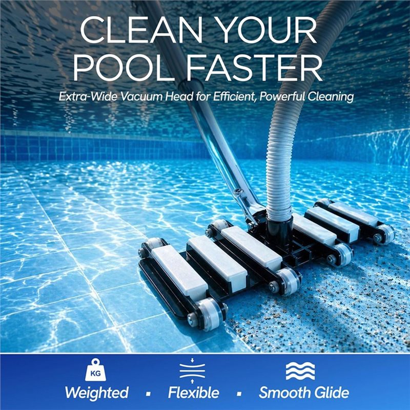 رأس مكنسة يدوية لتنظيف حمامات  - مراجعة Pool Vacuum Manual وسعره