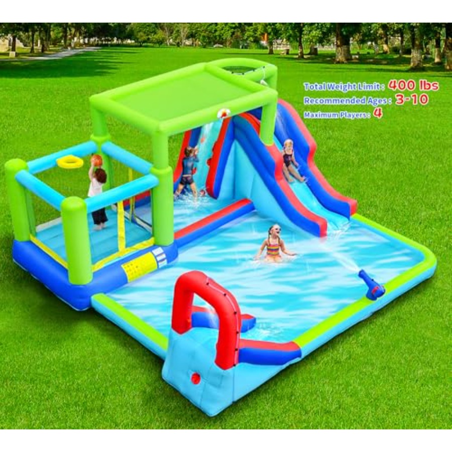 زحليقة مائية قابلة للنفخ للاست - مراجعة Water Slide Inflatable وسعره