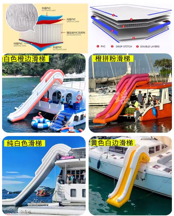منزلق مائي قابل للنفخ مع مظلة  - مراجعة Water Slide Inflatable وسعره