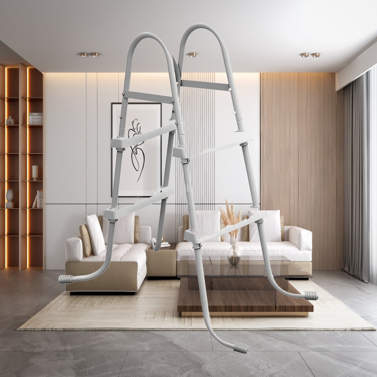 سلم حمام سباحة على شكل حرف A،  - مراجعة Pool Ladder Above Ground وسعره