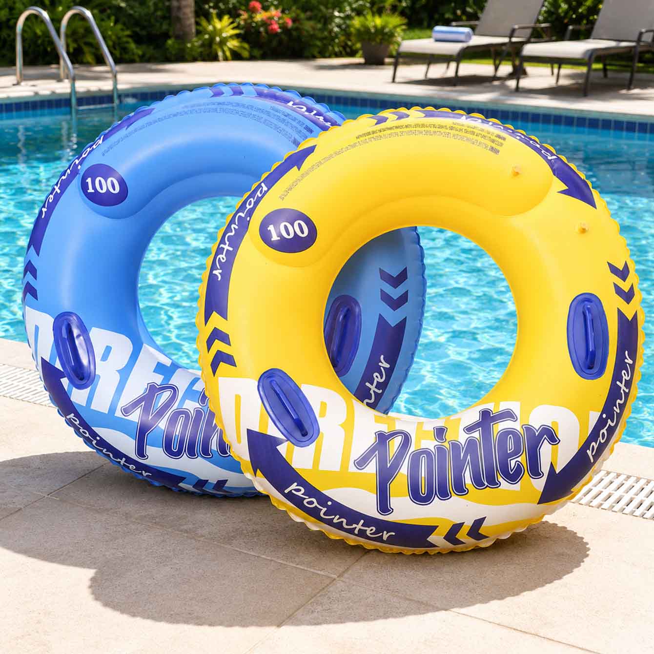 حلقة سباحة قابلة للنفخ مع مقاب - مراجعة Pool Float Ring Inflatable وسعره