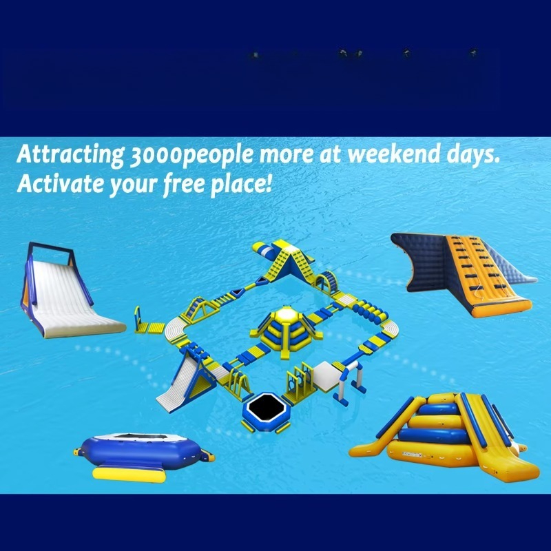 حديقة مائية قابلة للنفخ، معدات - مراجعة Water Slide Inflatable وسعره