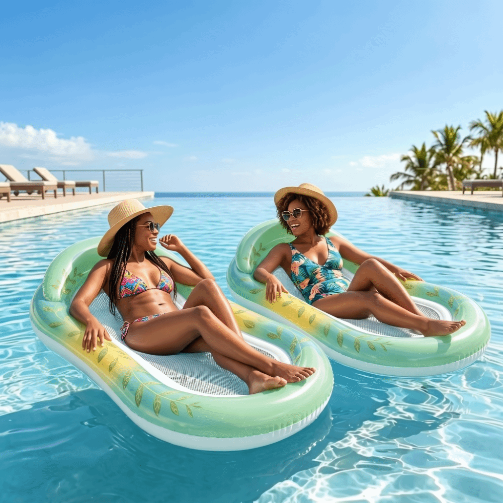 عوامة مائية قابلة للنفخ بتصميم - مراجعة Pool Lounger Inflatable وسعره