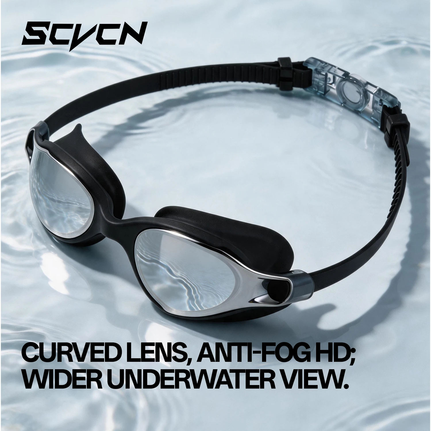 نظارات سباحة احترافية من SCVCN - مراجعة Swim Goggles Anti Fog Uv وسعره